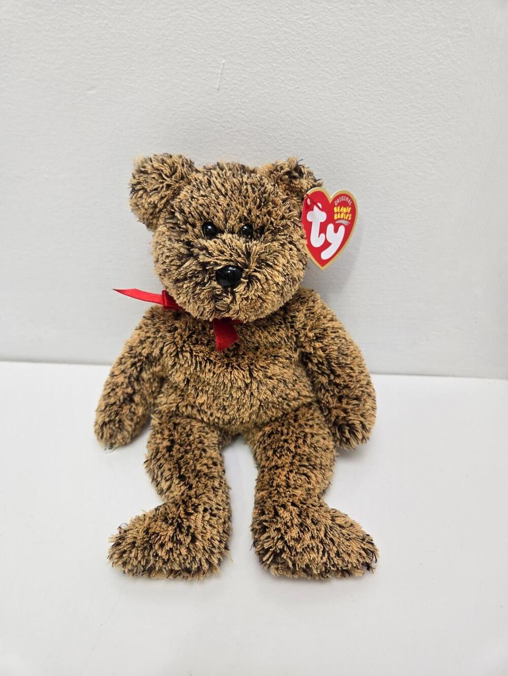 Ty Beanie Baby “Lex” the Fuzzy Bear - Learning Express Exclusive! (8.5 inch)